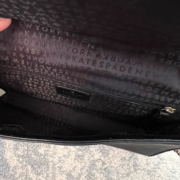 Kate Spade Black Leather Flap Crossbody Bag - Picture 5 of 5